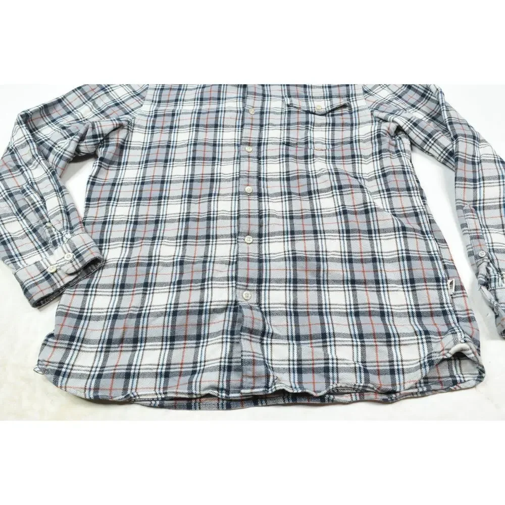 The North Face Arroyo Flannel Shirt Mens Large Gray Plaid Long Sleeve Button-Up